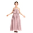 thumbnail image 1 of Ekidsbridal A-Line Ruffle Chiffon Flower Girl Dresses Birthday Party Gown Father Daughter Dance 192 10, 1 of 6