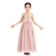 thumbnail image 1 of Ekidsbridal A-Line Ruffle Chiffon Flower Girl Dresses Birthday Party Gown Father Daughter Dance 192 10, 1 of 6
