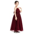 thumbnail image 1 of Ekidsbridal A-Line Ruffle Chiffon Flower Girl Dresses Birthday Party Gown Father Daughter Dance 192 4, 1 of 6