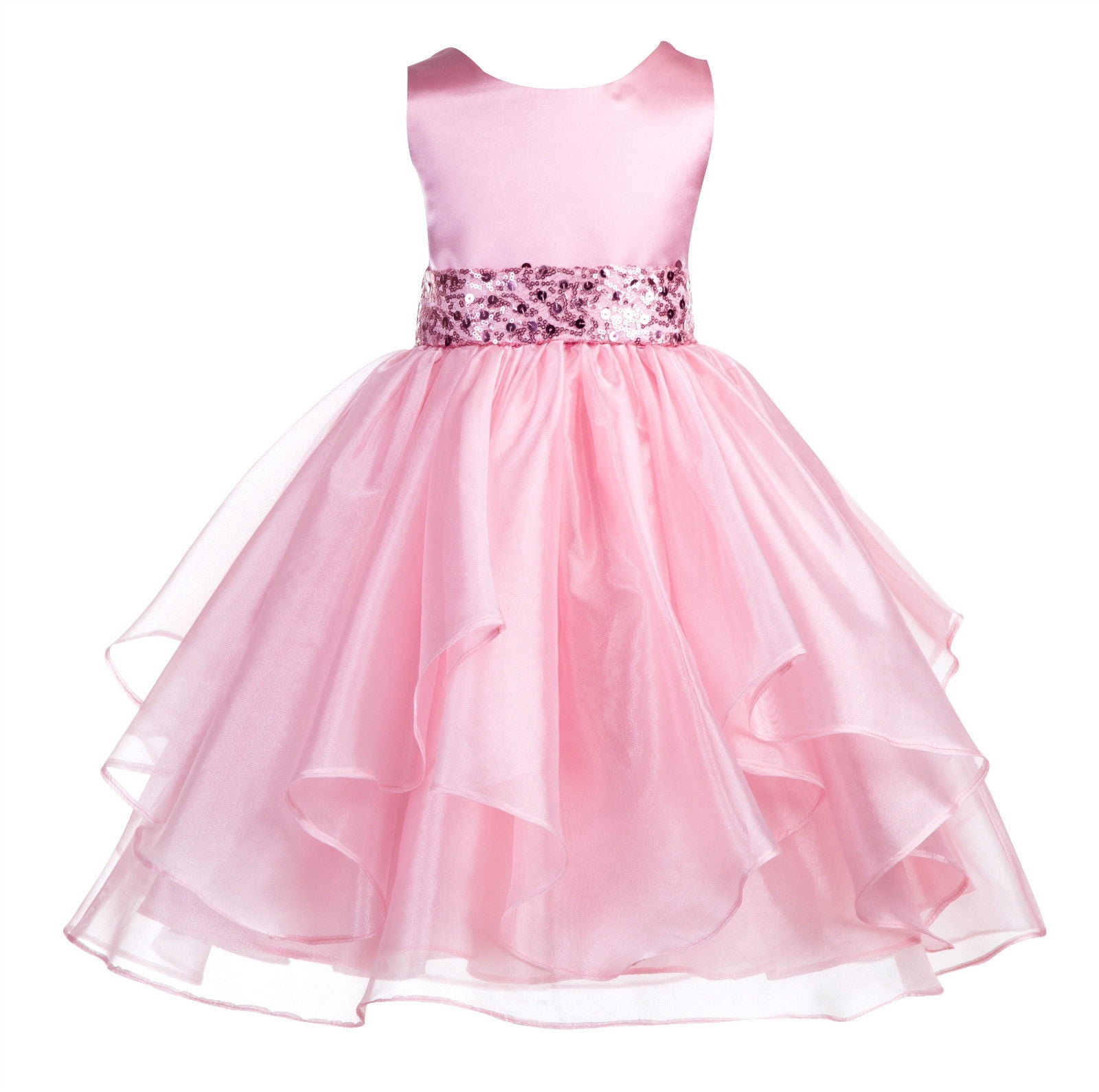 ORGANZA SEQUIN FLOWER DRESS main image 0