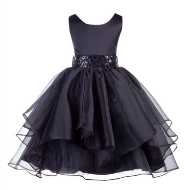 Baby White Formal Dress w/ Floral Embroidered & Organza Overlay (18-24 months)