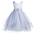 thumbnail image 1 of Ekidsbridal Asymmetric Ruffled Organza Sequin Flower Girl Dresses for Junior Pageants Wedding Reception Ceremony 012 10, 1 of 3