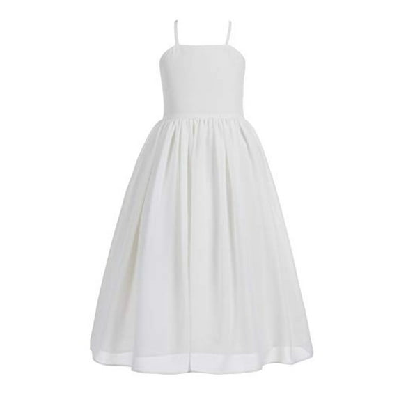 Ekidsbridal Criss-Cross Chiffon Flower Girl Dress Bridesmaid Junior Prom Formal Evening Princess Pageant Birthday Ballroom Gown Holiday 191 4