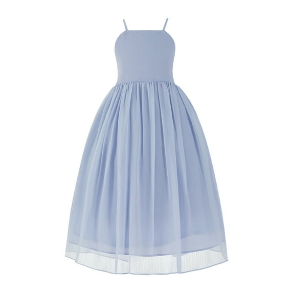 Ekidsbridal Criss-Cross Chiffon Flower Girl Dress Junior Pageant Formal Photoshoot Party Gown 191 12