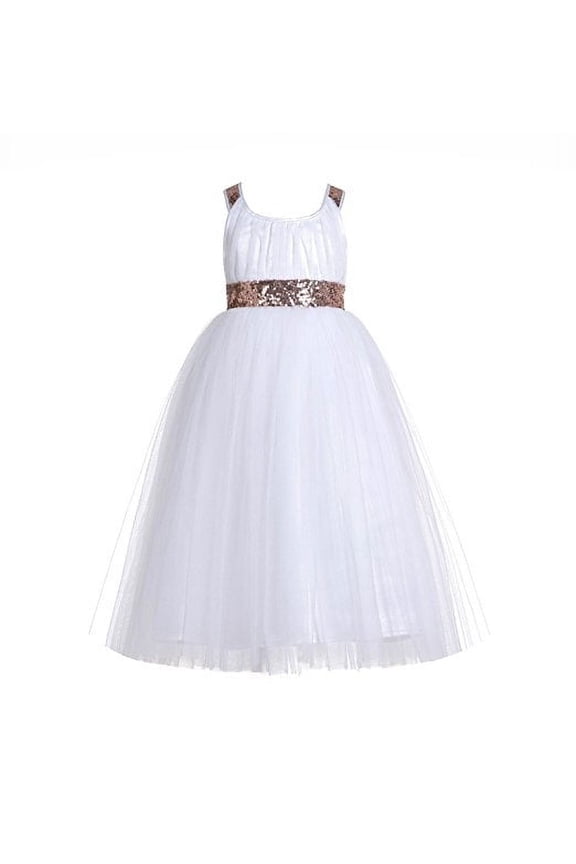 Cross Straps A-Line Tulle Flower Girl Dresses Baptism Communion Christening Gown for Toddlers 173 12