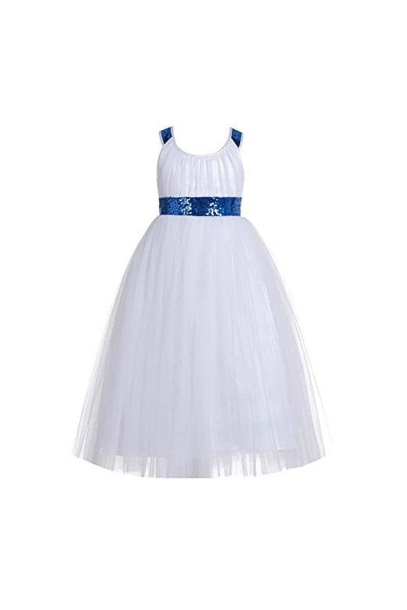 Cross Straps A-Line Tulle Flower Girl Dresses Baptism Communion Christening Gown for Toddlers 173 4