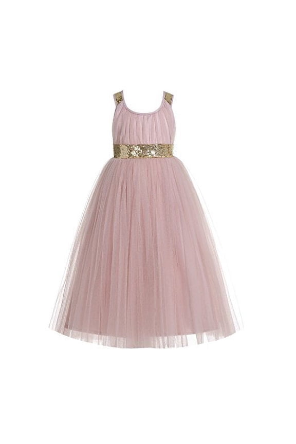 Cross Straps A-Line Tulle Flower Girl Dresses Baptism Communion Christening Gown for Toddlers 173 8