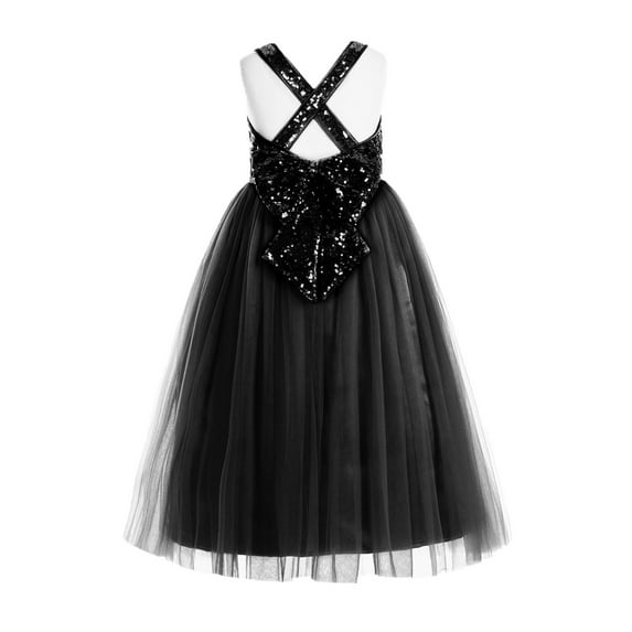 Ekidsbridal Crossed Straps A-Line Flower Girl Dress Junior Bridesmaid Evening Formal Gown Pageants 177 4
