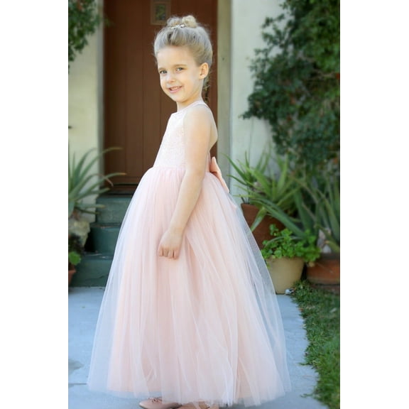 Ekidsbridal Crossed Straps A-Line Flower Girl Dress Junior Bridesmaid Evening Formal Gown Pageants 177 8