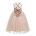 thumbnail image 1 of Ekidsbridal Crossed Straps A-Line Flower Girl Dresses Princess Gown Junior Bridesmaid 177 10, 1 of 3