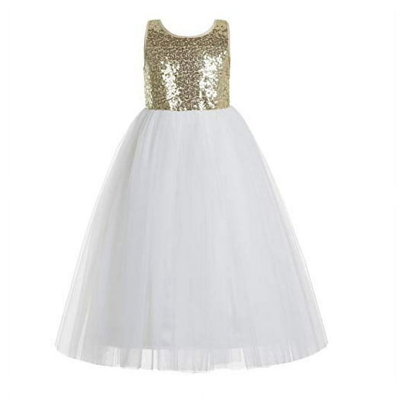 Ekidsbridal Crossed Straps A-Line Flower Girl Dresses Princess Gown Junior Bridesmaid 177 10