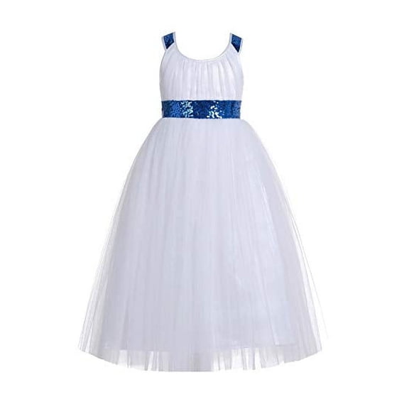 Ekidsbridal Crossed Straps Flower Girl Dress Beauty Pageant Formal Evening Ballroom Junior Bridesmaid Gown for Toddlers 173 6