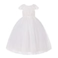 thumbnail image 1 of Ekidsbridal Floral Lace Flower Girl Dress Cap Sleeves Tutu Junior Pageant Gown Pretty Princess Ballroom 214 4, 1 of 3