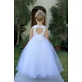 thumbnail image 1 of Ekidsbridal Floral Lace Heart Cutout Flower Girl Dress Wedding Tulle Beauty Pageant Junior Bridesmaid Christening Gown 172F 4, 1 of 5