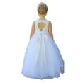 thumbnail image 1 of Ekidsbridal Floral Lace Heart Cutout Formal Flower Girl Dress Pageant Princess Ballroom Gown Birthday Baptism Communion 172 4, 1 of 2