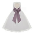 thumbnail image 1 of Ekidsbridal Girl Baptism Flower Girl Dress - Ivory Lace Heart Cutout with Tulle 172T-A (Size: 2-14), 1 of 3