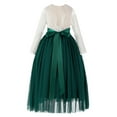 thumbnail image 1 of Ekidsbridal Girl Birthday Flower Girl Dress - Long Sleeve A-Line V-Back Lace Bohemian Lace 290R-A (Size: M-10), 1 of 3