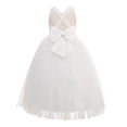 thumbnail image 1 of Ekidsbridal Girl Bridesmaid Flower Girl Dress - Crossed Straps A-Line Lace Tulle 204-A (Size: 4-12), 1 of 6