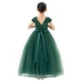thumbnail image 1 of Ekidsbridal Girl Bridesmaid Flower Girl Dress - Sequins V-Back with Cap Sleeves 323-A (Size: 4-12), 1 of 5