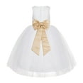 thumbnail image 1 of Ekidsbridal White Floral Lace Flower Girl Dress Wedding Mini Bridal Gown Formal Photoshoot Father Daughter Dance LG7noFT 10, 1 of 3