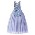 thumbnail image 1 of Ekidsbridal Girl Flower Girl Dresses - A-line Sequins Straps with Pre-tied Bow 177-A (Size: 2-12), 1 of 3