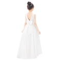 thumbnail image 1 of Ekidsbridal Girl Pageant Flower Girl Dress - Pearl Beaded A-Line V-Back Satin 327-A (Size: 2-10), 1 of 4