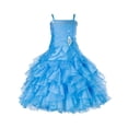 thumbnail image 1 of Ekidsbridal Girl Pageant Flower Girl Dress - Rhinestone Ruffled Organza 164-A (Size: 4-16), 1 of 2