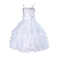 thumbnail image 1 of Ekidsbridal Girl Pageant Flower Girl Dress - Rhinestone Ruffled Organza 164-A (Size: 4-16), 1 of 2