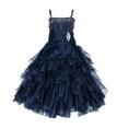 thumbnail image 1 of Ekidsbridal Girl Pageant Flower Girl Dress - Rhinestone Ruffled Organza 164-A (Size: 4-16), 1 of 2