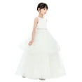thumbnail image 1 of Ekidsbridal Girl Pageant Flower Girl Dress - Satin Heart Cutout with Ruffled Tulle 329-A (Size: 4-12), 1 of 6
