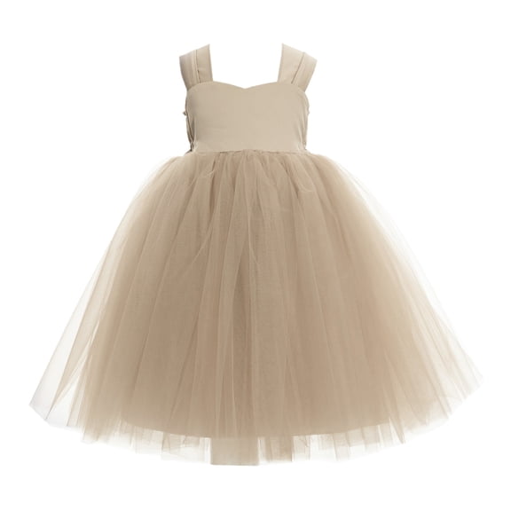 Ekidsbridal Girl Princess Flower Girl Dress - Cap Sleeves Sequin Tutu Tulle 201-A (Size: M-10)