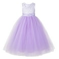 thumbnail image 1 of Ekidsbridal Girl Princess Flower Girl Dress - Criss-Cross Lace Tulle Tutu 188-A (Size: 2-12), 1 of 3