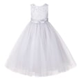 thumbnail image 1 of Ekidsbridal Girl Princess Flower Girl Dress - Criss-Cross Lace Tulle Tutu 188-A (Size: 2-12), 1 of 3