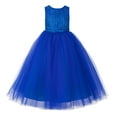 thumbnail image 1 of Ekidsbridal Girl Princess Flower Girl Dress - Criss-Cross Lace Tulle Tutu 188-A (Size: 2-12), 1 of 3