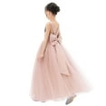 thumbnail image 1 of Ekidsbridal Girl Princess Flower Girl Dress - Satin Backless with Elegant Pre-tied Bow 722-A (Size: 4-12), 1 of 6