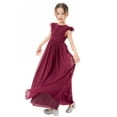 thumbnail image 1 of Ekidsbridal Girl Recital Flower Girl Dress - Chiffon with Ruffle Cap Sleeves 822-A (Size: 4-12), 1 of 6