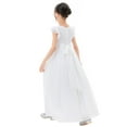 thumbnail image 1 of Ekidsbridal Girl Recital Flower Girl Dress - Chiffon with Ruffle Cap Sleeves 822-A (Size: 4-12), 1 of 6