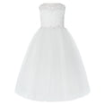 thumbnail image 1 of Ekidsbridal Girl Wedding Flower Girl Dress - Floral Applique Lace 220-A (Size: 2-12), 1 of 3