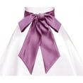 thumbnail image 1 of Ekidsbridal Hand tie Satin Sash for Bridal Shower Special Occasion Wedding Decoration Pageant Birthday Wedding Accessory Party Accessory DIY Plain Sash, 1 of 1