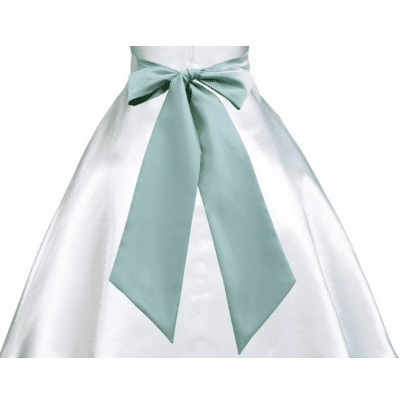 Ekidsbridal Hand tie Satin Sash for Bridal Shower Special Occasion Wedding Decoration Pageant Birthday Wedding Accessory Party Accessory DIY Plain Sash