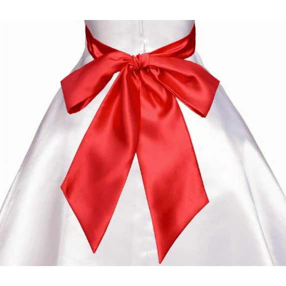 Ekidsbridal Hand tie Satin Sash for Bridal Shower Special Occasion Wedding Decoration Pageant Birthday Wedding Accessory Party Accessory DIY Plain Sash