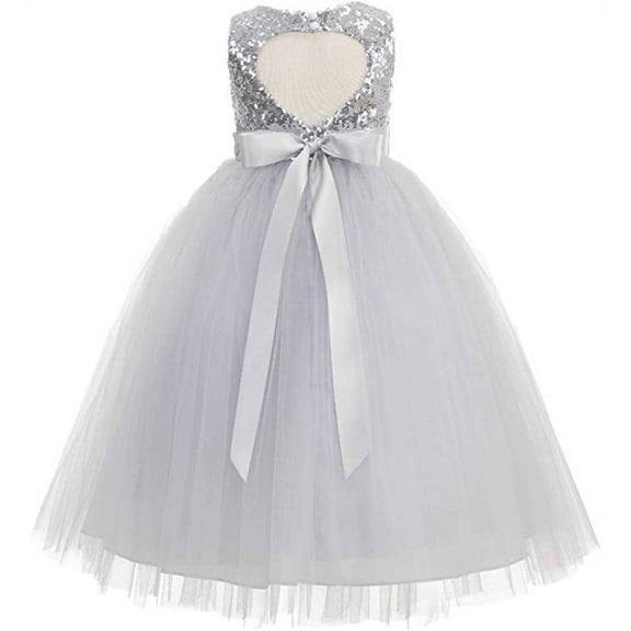 Ekidsbridal Heart Cutout Sequin Flower Girl Dress Junior Pageants Princess Ballroom Dance Gown 172seq 5