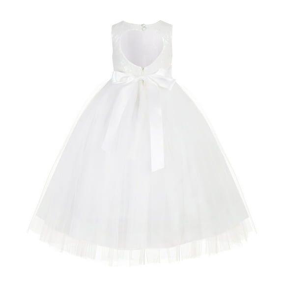 Ekidsbridal Heart Cutout Sequin Flower Girl Dress for Toddlers Junior Pageant Father Daughter Dance Recital Gowns 172seq 5