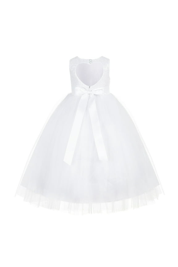 Heart Cutout Sequin Flower Girl Dress for Toddlers Junior Pageant Father Daughter Dance Recital Gowns 172seq 5