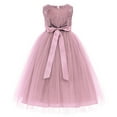 thumbnail image 1 of Ekidsbridal Heart Cutout Sequin Flower Girl Dresses Formal Ceremonial Gown for Wedding 172seq 10, 1 of 3