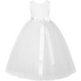 thumbnail image 1 of Ekidsbridal Heart Cutout Sequin Flower Girl Dresses Formal Ceremonial Gown for Wedding 172seq 12, 1 of 2