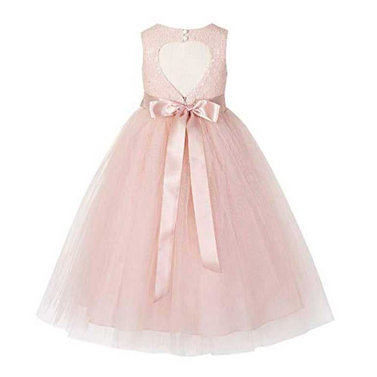 Ekidsbridal Heart Cutout Sequin Flower Girl Dresses Formal Ceremonial Gown for Wedding 172seq 5