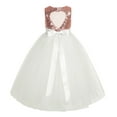 thumbnail image 1 of Ekidsbridal Heart Cutout Sequin Flower Girl Dresses Formal Ceremonial Gown for Wedding 172seq 8, 1 of 3