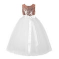 thumbnail image 1 of Ekidsbridal Heart Cutout Sequin Flower Girl Dresses for Toddlers Pretty Princess Pageant Gown 172seq 2, 1 of 3