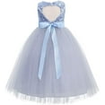 thumbnail image 1 of Ekidsbridal Heart Cutout Sequin Flower Girl Dresses for Toddlers Pretty Princess Pageant Gown 172seq 2, 1 of 4